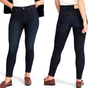 Everlane The Curvy High-Rise Skinny Jean Dark Blue Wash Size 30 Regular